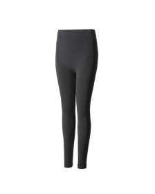 Warm Belly Kneepad High Waist Woollen Trousers (Option: Black-Average Size)