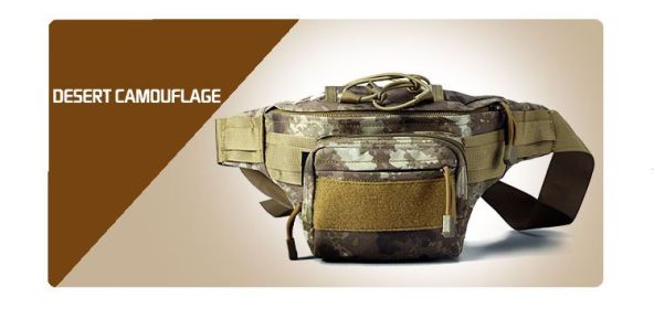 Outdoor Camouflage Waterproof Wear-resistant Portable Sports Waist Bag (Option: Jungle digital)