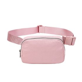 Belt Waist Bag Crossbody Fanny Packs For Women Shoulder Crossbody Chest Bag (Color: Pink)