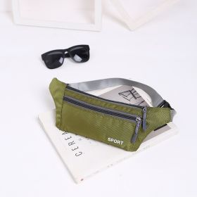 Fashionable Camouflage Print Waterproof Sports Fanny Pack (Option: 002Fruit Green)