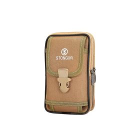 Oxford Cloth Waterproof Snap Phone Bag (Option: Beige-3rd floor)