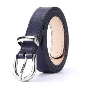 Ladies Casual And Simple Belt (Option: Dark Blue-90cm)