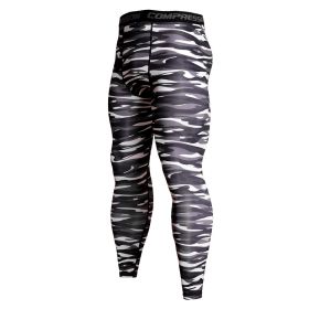 Men's Tight Sports Pants Training Fitness (Option: Black-S)