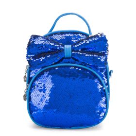 Cartoon Cute New Sequined Children's Backpack (Color: Blue)