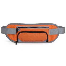 Running Waist Belt Bag Marathon With Water Bottle For 4.8-6.6 Inch Phone Sports Trail Running Bag Men Women Fanny Pack (Color: Orange)