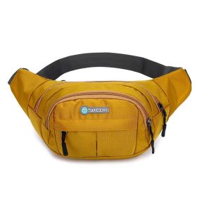 Sports And Leisure Shoulder Bag Oxford Cloth Waterproof (Option: Vertical Turmeric)