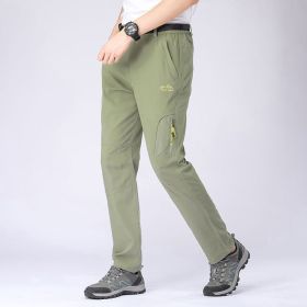 Tactical  Outdoor Quick-dry Men's Thin Breathable Loose Elastic Plus Size (Option: 1901 Light Lime-L)