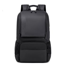 Outdoor Travel Leisure Business Multi Functional Backpack (Color: Black)