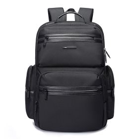 Backpack Men's Business Travel Large Capacity Versatile (Color: Black)