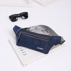 Fashionable Camouflage Print Waterproof Sports Fanny Pack (Option: 002Navy Blue)