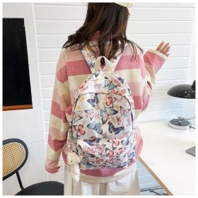 Butterfly Pattern Korean High School Student Backpack Women Without Pendant (Option: Color)