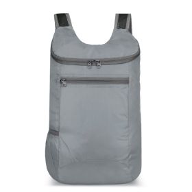 Outdoor Folding Waterproof Travel Bag Large Capacity Backpack (Option: 622 Dark Gray)