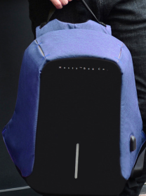 MOQ100 Custom USB Backpack (Color: Blue)