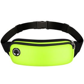 Men's And Women's Sports Mobile Phone Waist Pack (Color: Green)