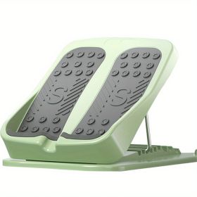 1pc Foldable 9-Level Adjustable Inclined Plate Pedal Leg Stretcher for Tightening Calf and Leg Muscles - Improve Flexibility and Mobility (Color: Green)