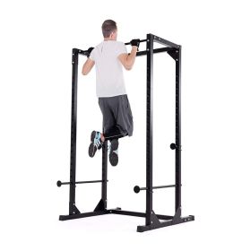 Indoor Strength Training Adjustable Heights Multi-Function Fitness Pull Up Equipment (Color: Black, Type: Style B)
