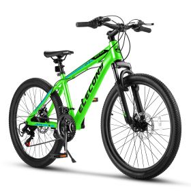 A24299 Rycheer Elecony 24 inch Mountain Bike Bicycle for Adults Aluminium Frame Bike Shimano 21-Speed with Disc Brake (Color: as Pic)