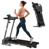 FYC Folding Treadmill for Home with Desk - 2.5HP Compact Electric Treadmill for Running and Walking Foldable Portable Running Machine for Small Spaces