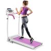 Compact Electric Folding Running and Fitness Treadmill with LED Display