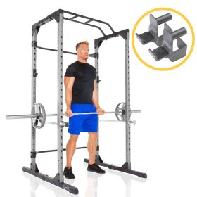 ProGear Squat Rack Power Cage with J-Hooks, Ultra Strength 800lb Weight Capacity, Optional Lat Pulldown Attachment (material: powercageonly)