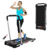 FYC 2 in 1 Under Desk Treadmill - 2.5 HP Folding Treadmill for Home;  Installation-Free Foldable Treadmill Compact Electric Running Machine;  Remote C