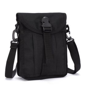 Camouflage Diagonal Outdoor Bag Shoulder Multifunctional (Color: Black)