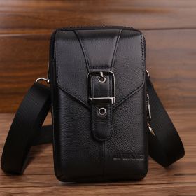 Mobile Phone Bag Waist Bag Cowhide Backpack Small Bag (Option: 4 Style)