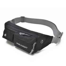 Chest Bag Outdoor Leisure Sports Waist Bag Trendy (Color: Black)