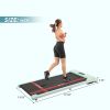 2 in 1 Under Desk Electric Treadmill 2.5HP, with Bluetooth APP and speaker, Remote Control, Display, Walking Jogging Running Machine Fitness Equipment