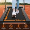 2 in 1 Under Desk Folding Treadmill, Portable Motorized Electric Walking Jogging Machine with Remote Control and LED Display for Home/Office Workout