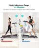 FYC Folding Treadmill for Home with Desk - 2.5HP Compact Electric Treadmill for Running and Walking Foldable Portable Running Machine for Small Spaces