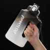 Sports Water Jug With Time Markers; Gradient Color Fitness Accessories