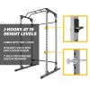 ProGear Squat Rack Power Cage with J-Hooks, Ultra Strength 800lb Weight Capacity, Optional Lat Pulldown Attachment