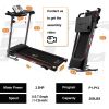 FYC Folding Treadmill for Home with Desk - 2.5HP Compact Electric Treadmill for Running and Walking Foldable Portable Running Machine for Small Spaces