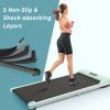 2 in 1 Under Desk Electric Treadmill 2.5HP, with Bluetooth APP and speaker, Remote Control, Display, Walking Jogging Running Machine Fitness Equipment