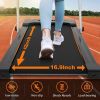 2 in 1 Under Desk Folding Treadmill, Portable Motorized Electric Walking Jogging Machine with Remote Control and LED Display for Home/Office Workout
