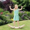 Kids Fitness Toy 12 Inch C Shape Wooden Wobble Balance Board