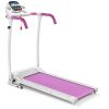 Compact Electric Folding Running and Fitness Treadmill with LED Display