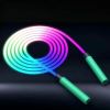 Jump Rope; Glowing Skipping Rope; Silicone Handles Fast Speed LED Light Up Rope Without Tangles; For Basic Jumping Training; Workouts; Fitness