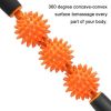 3 Balls Muscle Roller Cellulite Massager Fascia Roller for Cellulite and Sore Muscles Neck Leg Back Body Roller Deep Tissue Massage Stick Tools