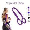 Yoga Mat Strap For Carrying, Adjustable Yoga Mat Carrier, Multiple Colour Yoga Mat Sling, Stretching Band, Durable Exercise Strap For Yoga, Pilates, E