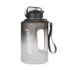 Sports Water Jug With Time Markers; Gradient Color Fitness Accessories