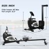 Magnetic Rowing Machine Folding Rower with 14 Level Resistance Adjustable; LCD Monitor and Tablet Holder for Foldable Rower Home Gym Cardio Workout