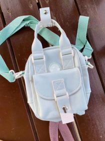 New Color-changing Mini Crossbody Bag Donut Macaron Shoulder Bag For Child (Color: Blue)