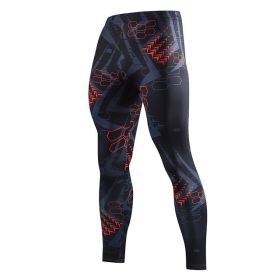 Men's Compression Pants Quick Dry Sportswear Running Tights (Option: JSK76-2XL)