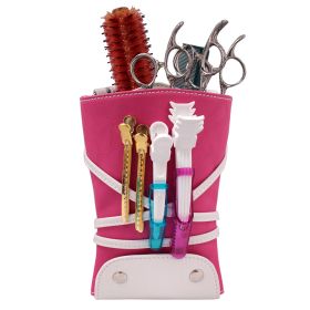 Scissors Bag Hair Stylist Fanny Pack Tool Satchel (Option: P009 rose red)