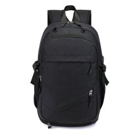 Backpack Large Capacity Male Street Basketball Students (Color: Black)