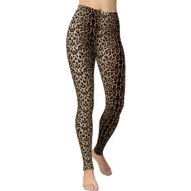 Fashing Running High Waist Women's Casual Pants Causal Leggings (Option: 4Printing-2XL)