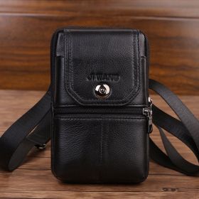 Mobile Phone Bag Waist Bag Cowhide Backpack Small Bag (Option: 3 Style)