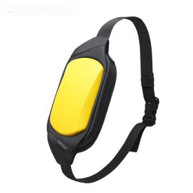 Fashion Simple Waterproof Messenger Belt Bag (Color: Yellow)